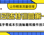 卓凡引流特训营第一期:高手零成本引流秘籍和操作技巧,让你精准流量倍增-88共享