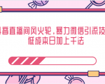 抖音直播间风火轮,暴力微信引流技术,低成本日加上千法-88共享