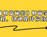 《终极财富秘密》财商学习必修课程,快速提升你的财富(18节视频课)-88共享