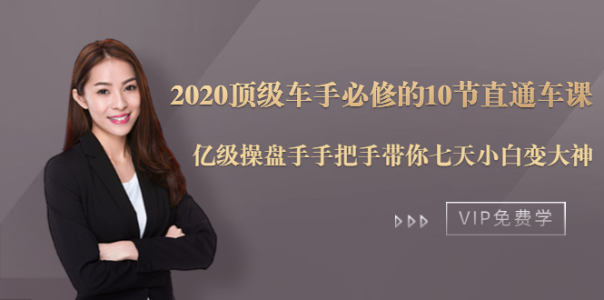2020顶级车手必修的10节直通车课：亿级操盘手手把手带你七天小白变大神-88共享