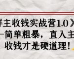 《群主收钱实战营1.0》——简单粗暴,直入主题,收钱才是硬道理-88共享
