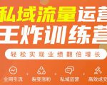 私域流量运营王炸训练营:全网引流+裂变涨粉+私域运营+高效成交-88共享