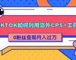 详细解析TIKTOK如何利用海外CPS+工具0粉丝轻松变现月入过万-88共享