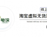 龟课·淘宝虚拟无货源电商5期,全程直播 现场实操,一步步教你轻松实现躺赚-88共享