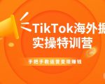TikTok海外掘金实操特训营:手把手教运营变现赚钱-88共享