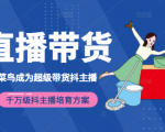 3天从菜鸟成为超级带货抖主播,千万级抖主播培育方案(价值980元)-88共享