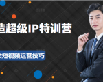 超级IP特训营:表演表达、高效输出优质短视频运营技巧,价值999元-88共享