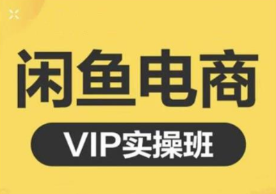 鱼客·闲鱼电商零基础入门到进阶VIP实战课程，帮助你掌握闲鱼电商所需的各项技能-88共享