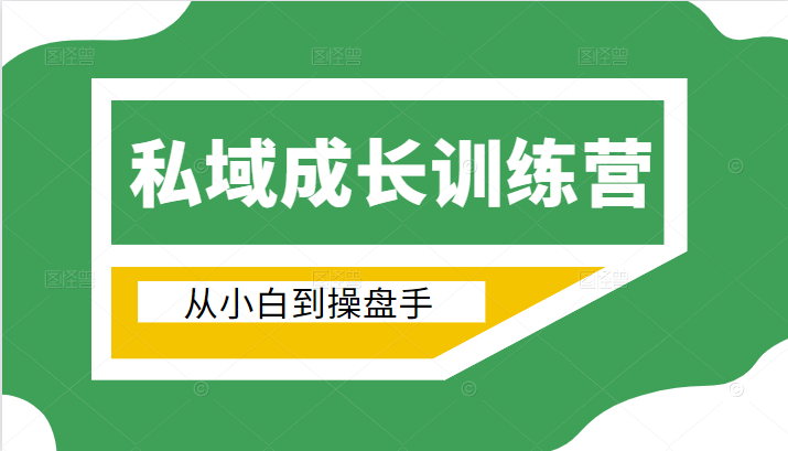 电商私域成长训练营，从小白到操盘手（价值999元）-88共享
