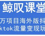 鲸叹号·海外TIKTOK训练营，百万项目海外版抖音tiktok流量变现玩法-88共享