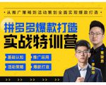 玺承云·拼多多爆款打造实战特训营,一套从入门到高手课程,让你快速拿捏拼多多-88共享