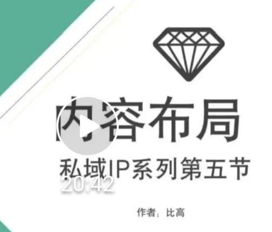 比高私域IP流量变现视频课，6个月10W粉，2235付费会员【完结】-88共享