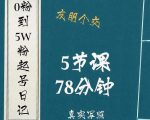 0粉到5万粉起号日记,大志参谋起号经历及变现逻辑-88共享