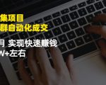 虚拟图集项目：矩阵站群自动化成交，3-5个月实现快速赚钱月入1W+左右-88共享