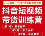 李鲆·抖短音视频带货练训营第五期,手把教手你短视带频货,听照话做,保证出单-88共享