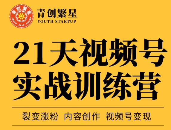 张萌21天视频号实战训练营，裂变涨粉、内容创作、视频号变现 价值298元-88共享