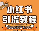 小红书运营引流全系列课程,每天引流100精准粉-88共享