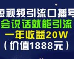 安妈·短视频引流口播号,会说话就能引流,一年收益20W(价值1888元)-88共享