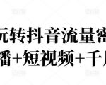 2022玩转抖音流量密码,(直播+短视频+千川)-88共享