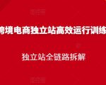 跨境电商独立站高效运行训练营,独立站全链路拆解-88共享