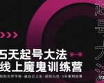 大播·五天起号魔鬼训练营,告别光学不练,逼自己上车,成败与否,5天拿到结果-88共享