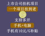 正规挂机项目,支持手机电脑一起挂,支持虚拟机多开,可以挂到老-88共享