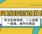同城跨渠道销售,专注生鲜领域,一人运营一座城,避开价格战-88共享