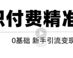玩转知识付费项目精准引流,给你1套课多账号操作落地方案!-88共享