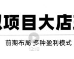 虚拟项目月入几万大店玩法分享,多店操作利润倍增(快速起店盈利)-88共享