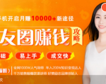 全网千万人气导师亲授:零基础/易上手的朋友圈赚钱攻略,让你轻松月入过万-88共享