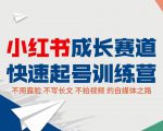 小红书成长赛道快速起号训练营,不露脸不写长文不拍视频,0粉丝冷启动变现之路-88共享