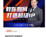 教你如何打造超级IP,抖音流量红利新机遇(价值980元)-88共享