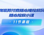 好物混剪付费随心推投放玩法,随心投放小课(11节课程)-88共享