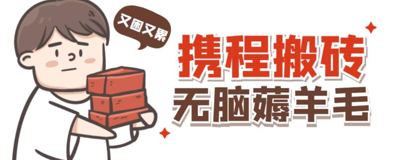 携程最新无脑薅羊毛低保玩法，后期稳定一天几十的收益，可多号放大收益-88共享