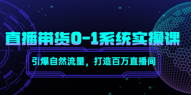 直播带货0-1系统实操课，引爆自然流量，打造百万直播间-88共享