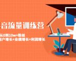美业抖音流量训练营:从0到10w+粉丝 让你的门店用户增长+业绩增长+利润增长-88共享