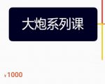 大炮拼多多运营系列课,各类玩法合集,拼多多运营玩法实操-88共享