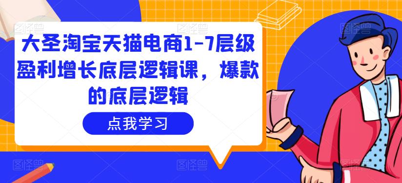 大圣淘宝天猫电商1-7层级盈利增长底层逻辑课，爆款的底层逻辑-88共享