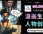 Midjourney V4版本操作教程:2个简单参数,完成漫画生成,人物创建-88共享