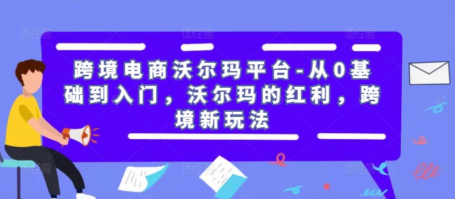 跨境电商沃尔玛平台-从0基础到入门，沃尔玛的红利，跨境新玩法-88共享