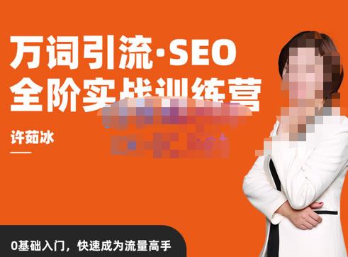 许茹冰·万词引流-SEO全阶实战训练营，0基础入门，快速成为流量高手-88共享