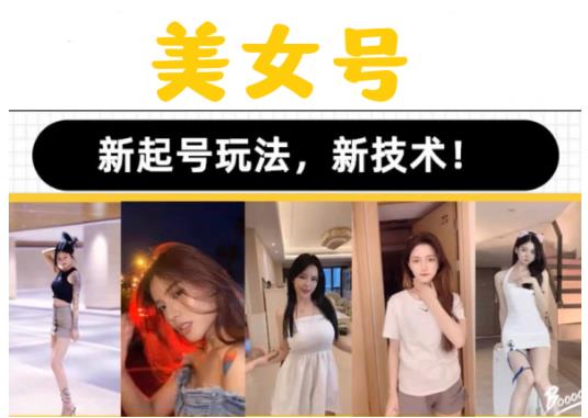2023抖音快手短视频美女号课程制作玩法教程，美女号搬运新起号玩法，新技术（素材+教程）-88共享