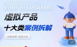 虚拟产品项目拆解课,十大类案例拆解分析运营玩法-88共享