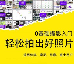 0基础摄影入门,轻松拍出好照片(适用佳能、索尼、尼康、富士用户)-88共享