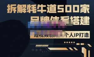 牛牛·500家餐饮品牌搭建&短视频深度解析,拆解牦牛道500家品牌体系搭建-88共享