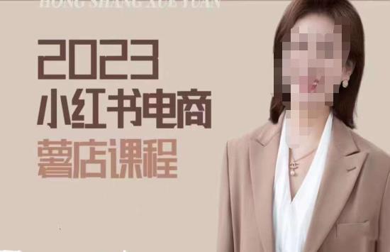 2023小红书电商课，新手小白从0~1玩转小红书薯店电商-88共享