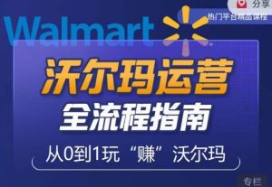 沃尔玛店铺前期运营从零到一最全指南,全面挖掘沃尔玛入门盲区,深度打造新手实操技巧-88共享
