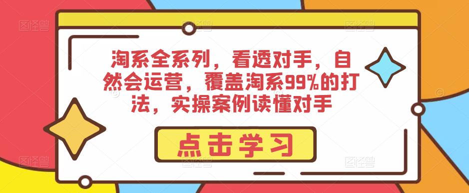 淘系全系列，看透对手，自然会运营，覆盖淘系99%的打法，实操案例读懂对手-88共享