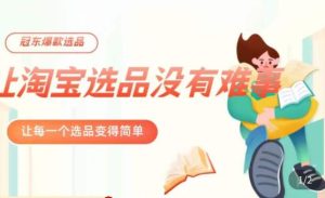 冠东·爆款店铺淘系爆款选品方法，​23年从选品开始，一个好的选品思路决定于你是否盈利-88共享