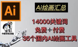 AI绘画汇总14000关键词+35个国内AI绘画工具(兔费+付费)头像壁纸不用愁-88共享